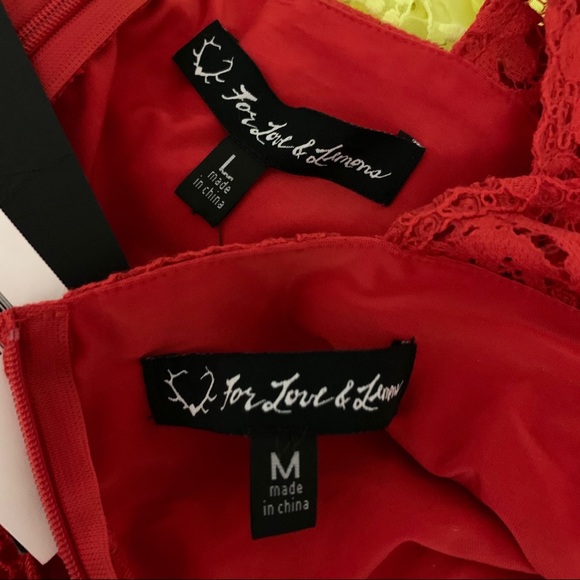 NEW For Love & Lemons Tiki Bar Dress M&L - Picture 9 of 9